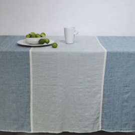 Raya tablecloth in blues